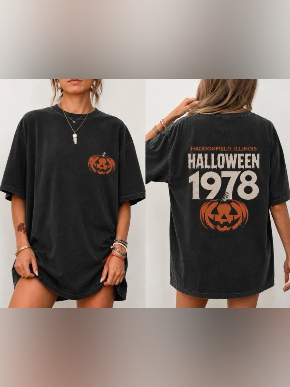 Halloween 1978 Haddonfield Comfort Colors Tee, Vintage Horror Movie T-Shirt